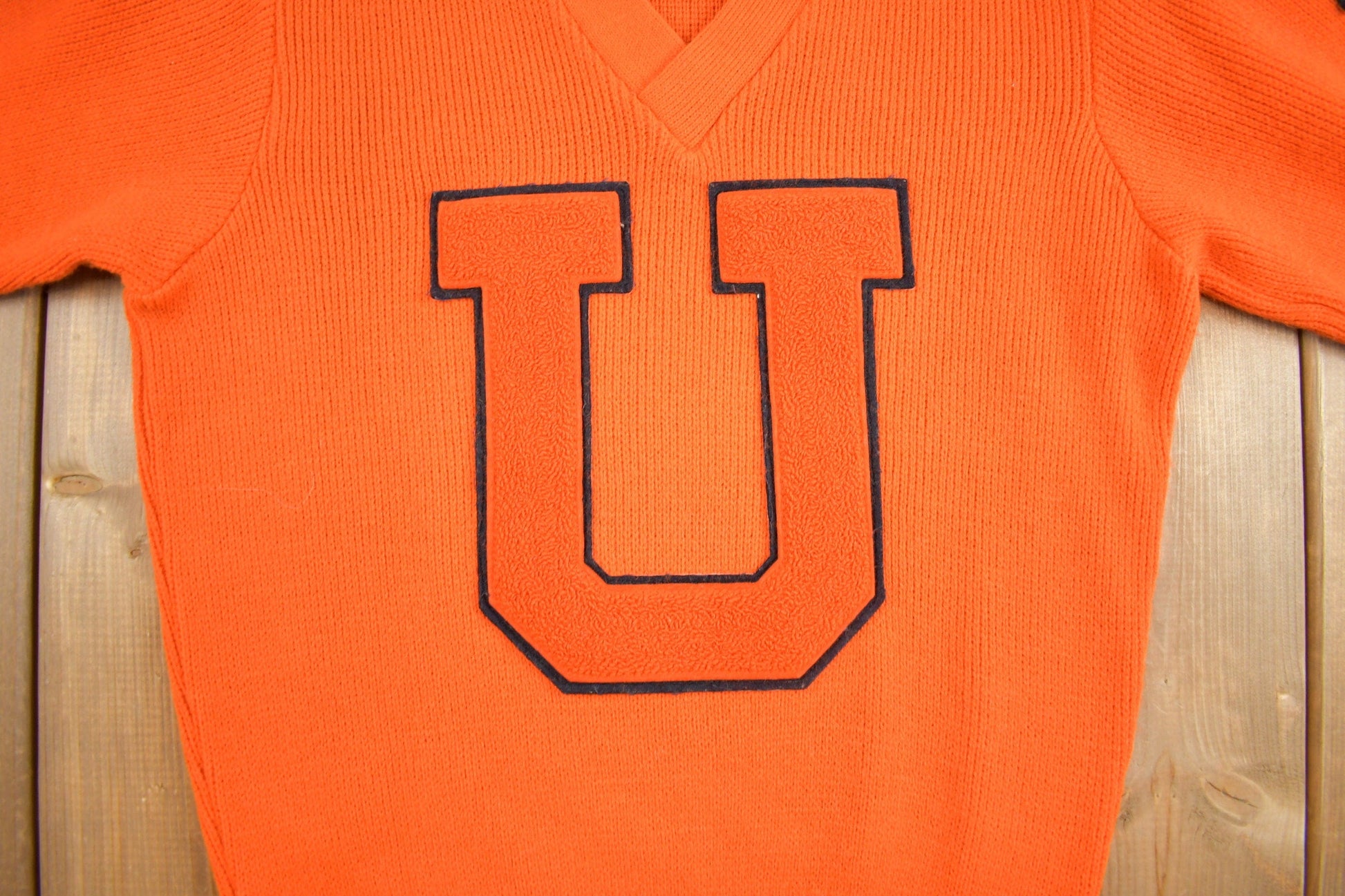Vintage 1975 Collegiate Knit Sweater Men's S from propervintagecanada