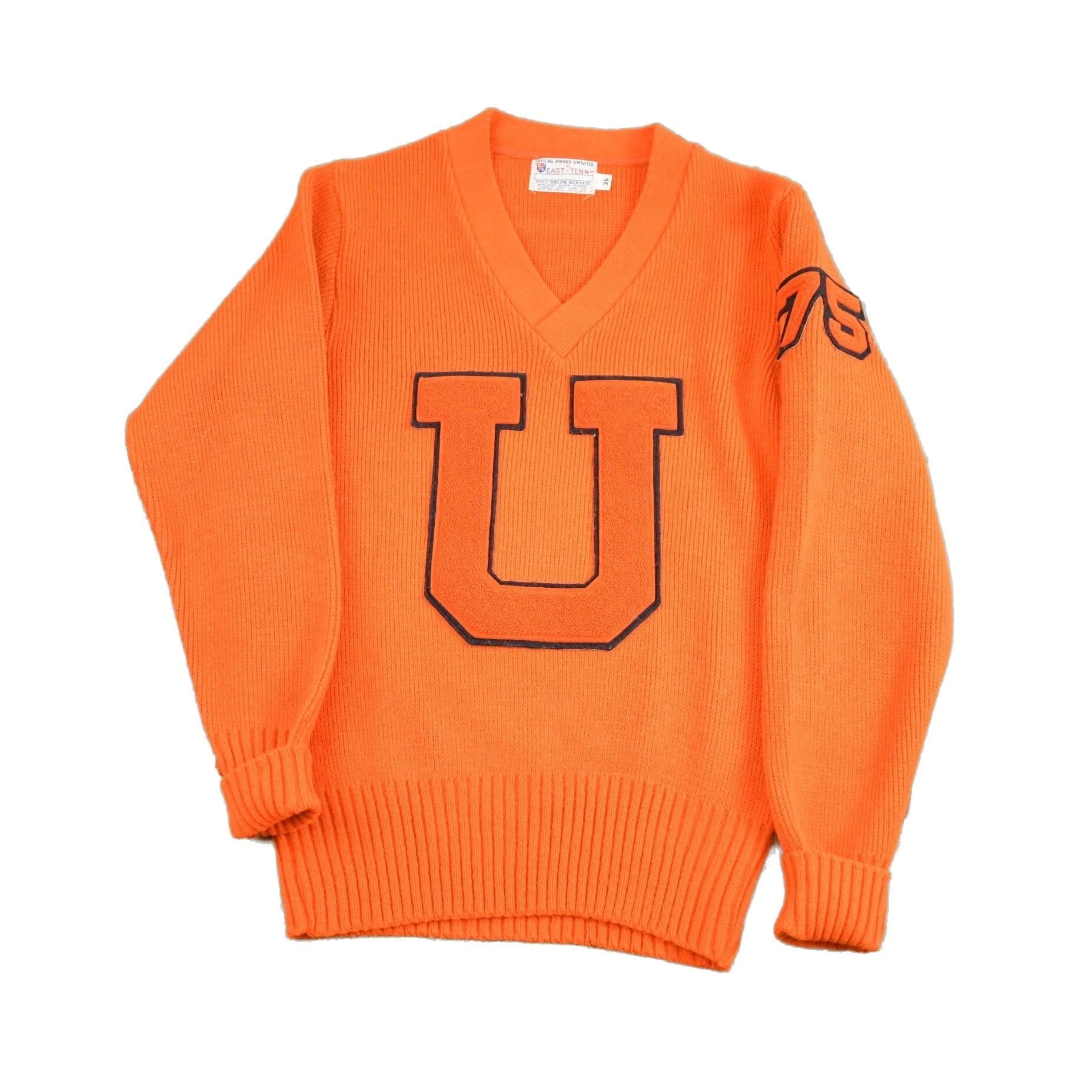 Vintage 1975 Collegiate Knit Sweater Men's S from propervintagecanada