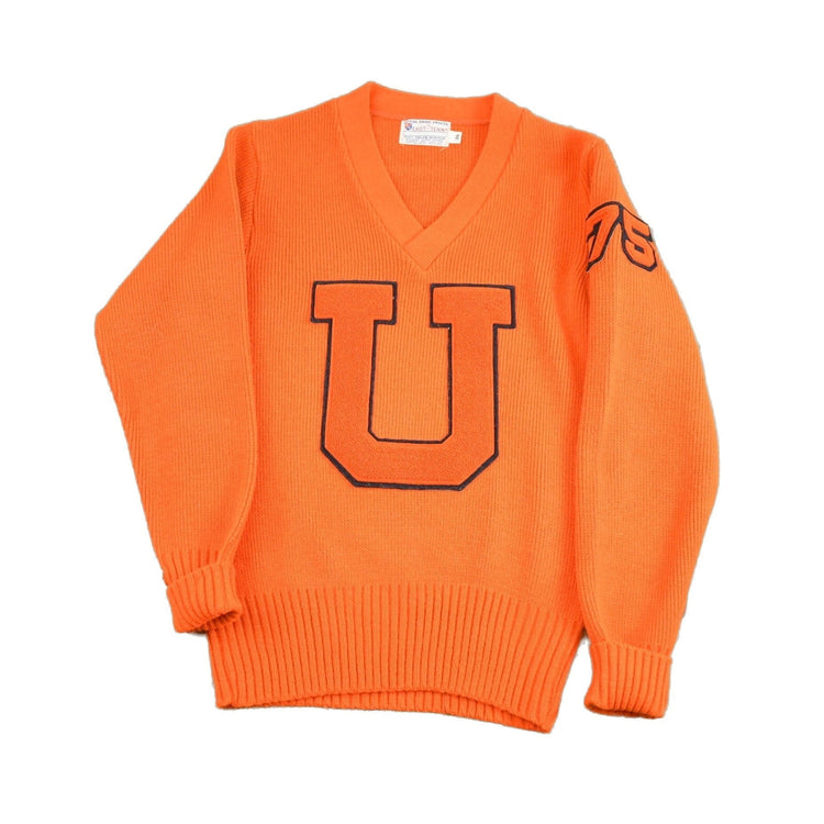 Vintage 1975 Collegiate Knit Sweater Men's S from propervintagecanada