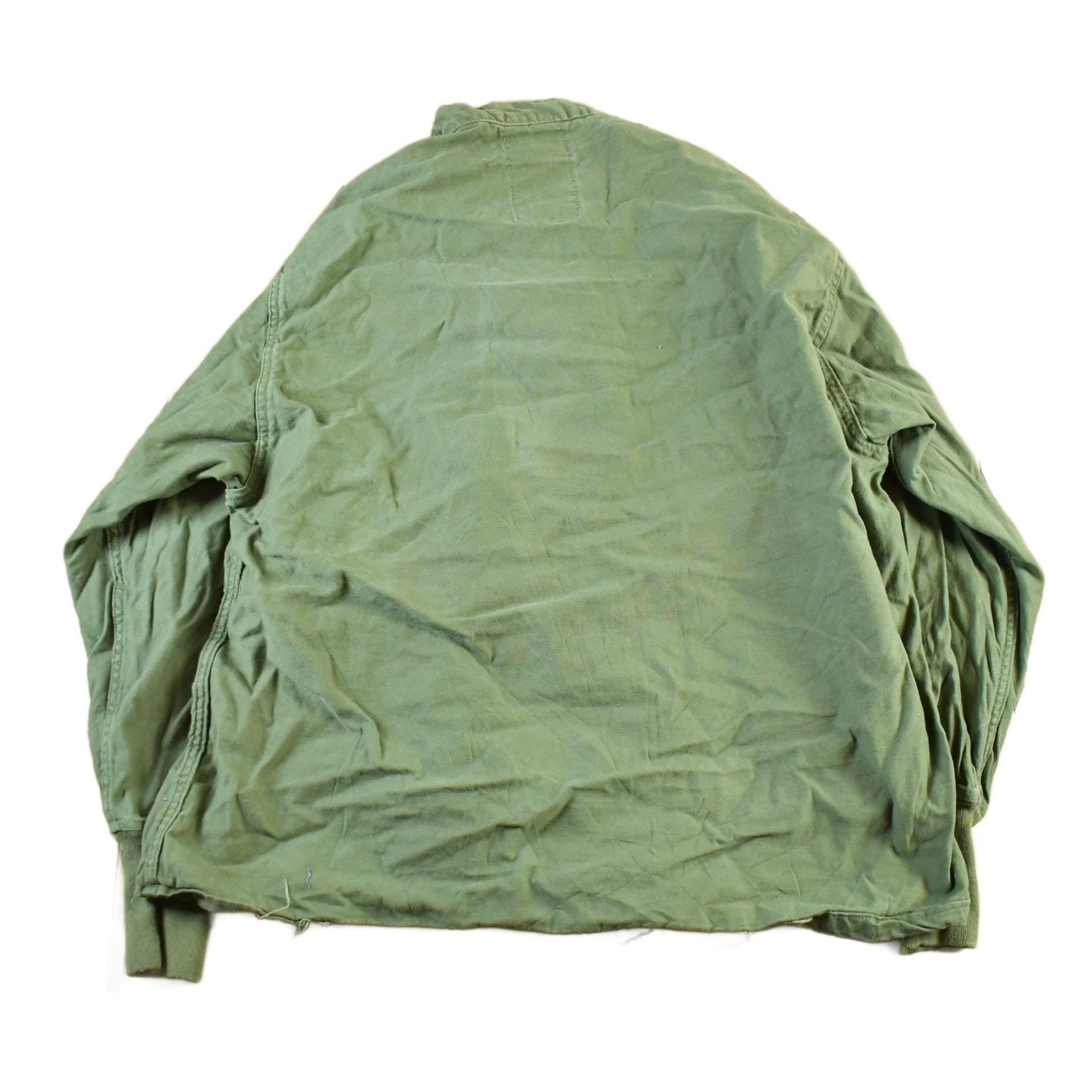 Vintage 1976 Army OG-107 Military Sateen Shirt Men's Large from propervintagecanada