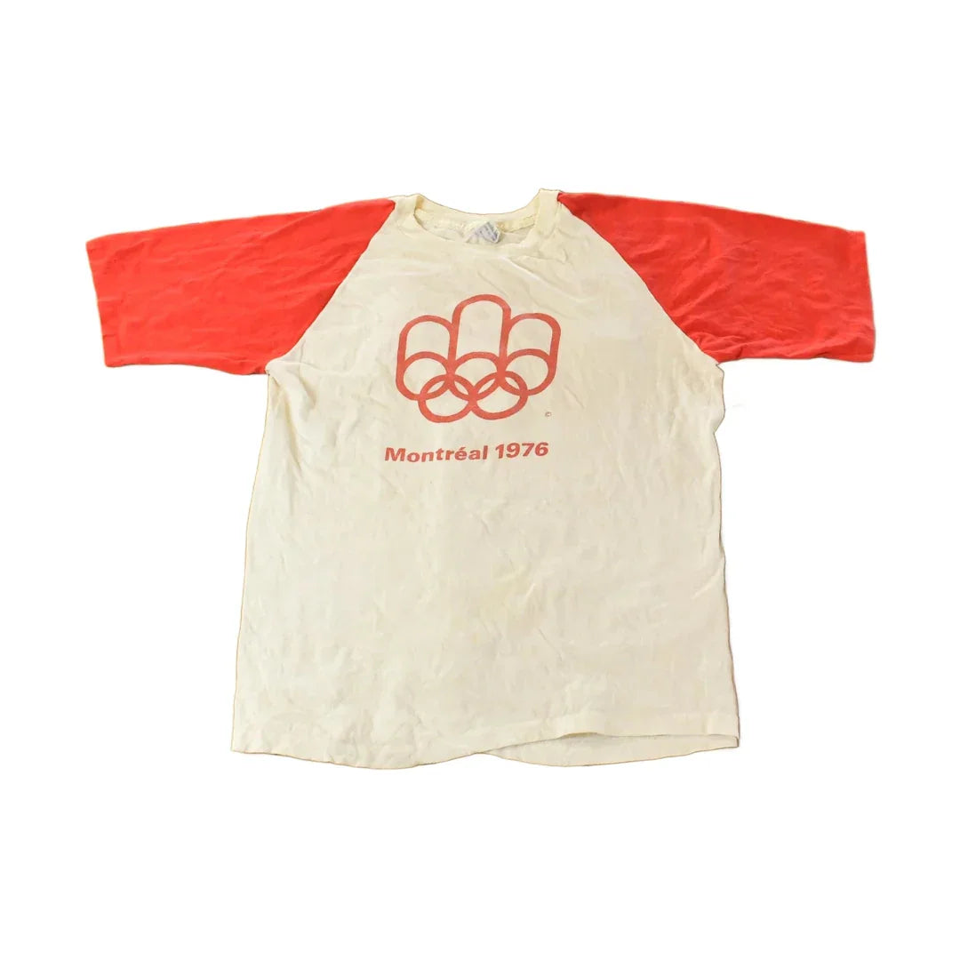 Vintage 1976 Montreal Olympics Raglan T-Shirt Men's Large from propervintagecanada