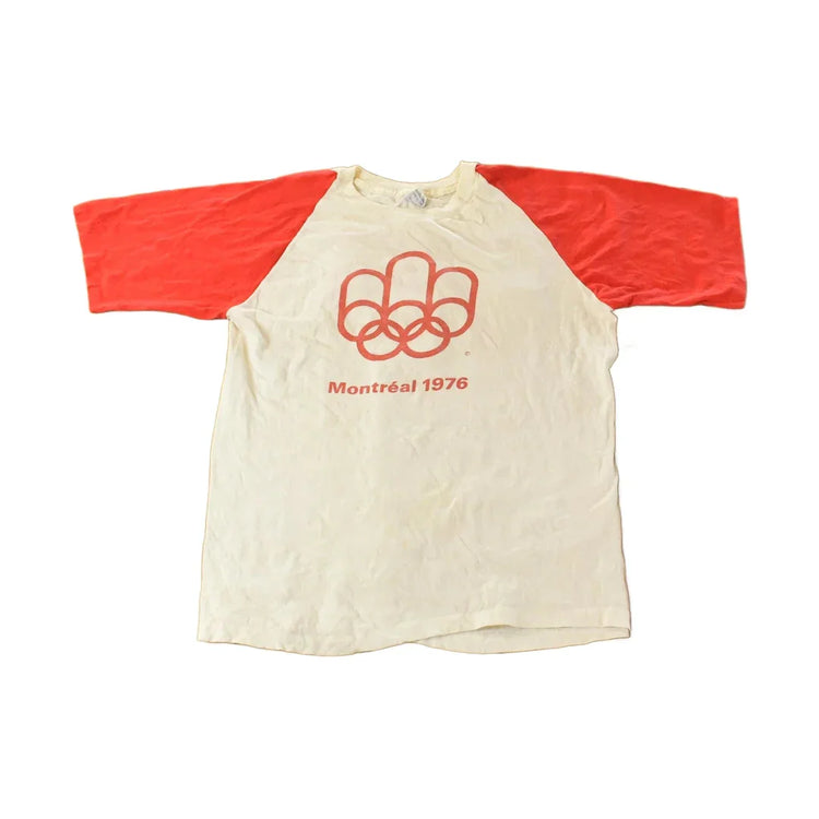 Vintage 1976 Montreal Olympics Raglan T-Shirt Men's Large from propervintagecanada