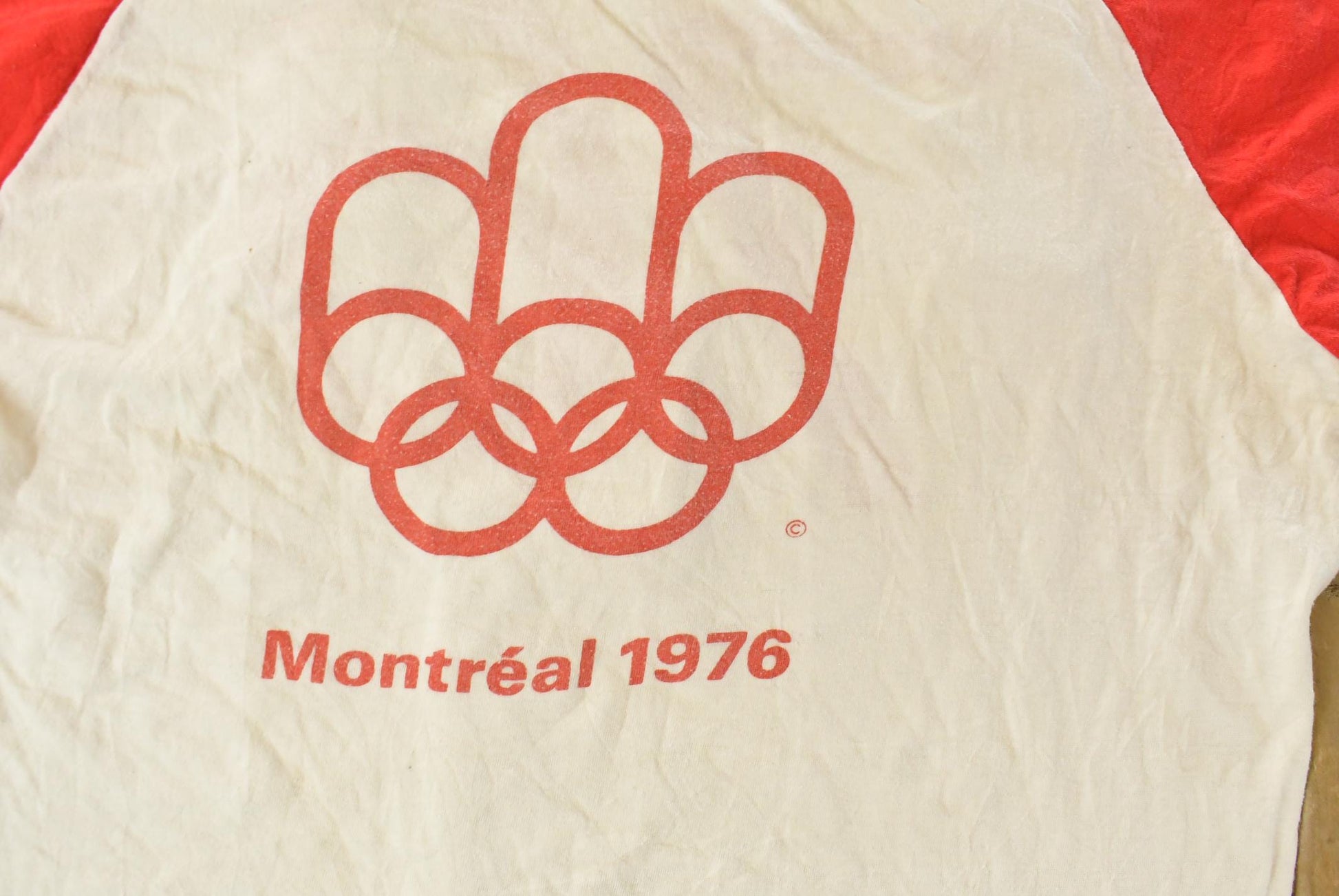 Vintage 1976 Montreal Olympics Raglan T-Shirt Men's Large / 70s Tee / Sportswear / Streetwear Fashion / Made In Canada from propervintagecanada