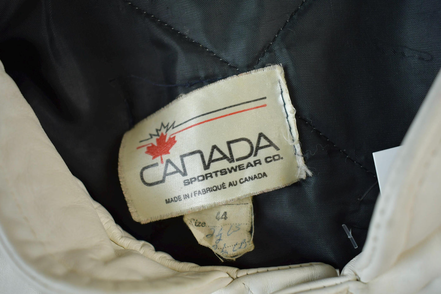 Vintage 1977 A&S Raiders Leather Varsity Jacket Made In Canada Men's L from propervintagecanada
