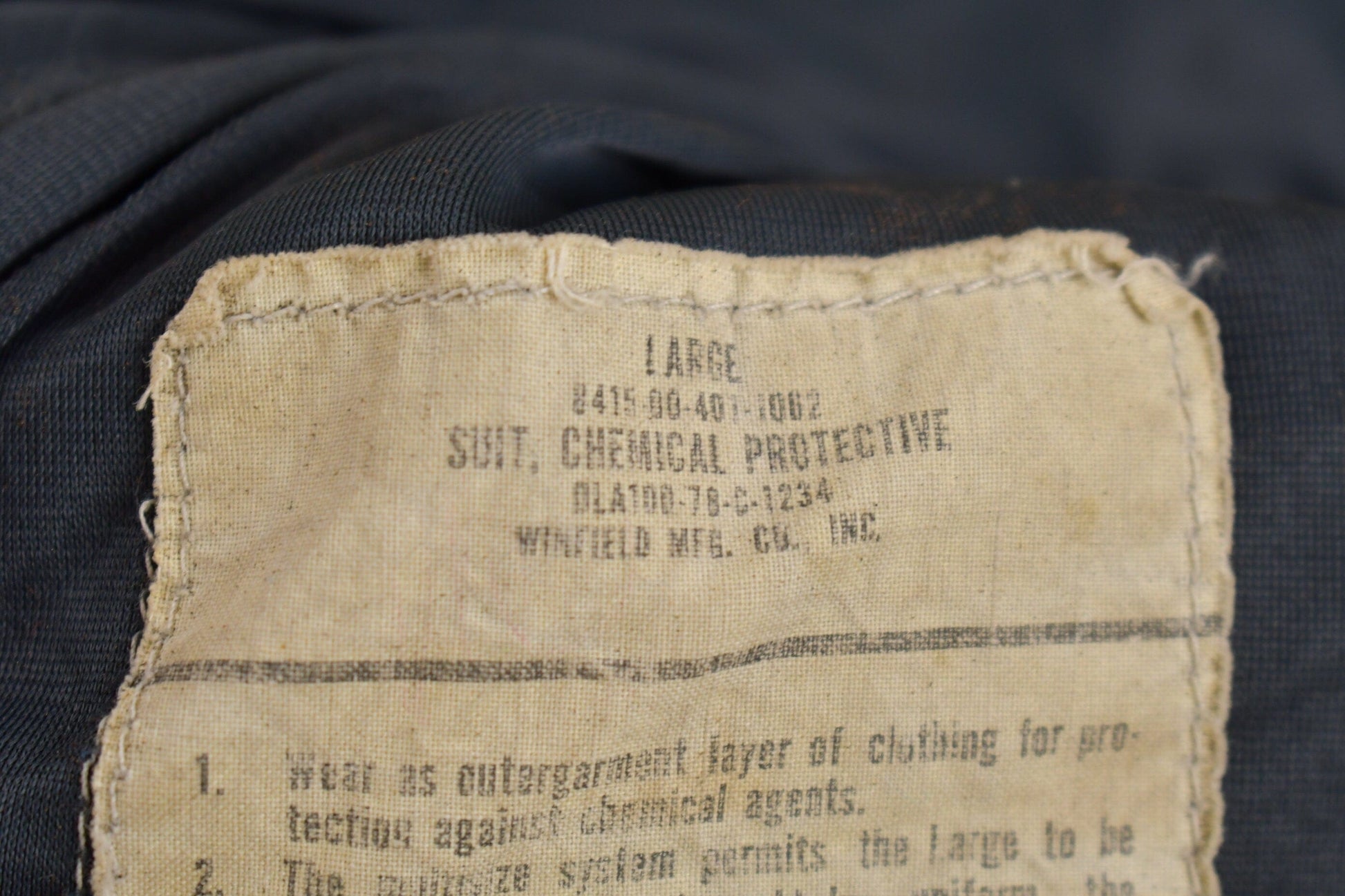 Vintage 1978 Army Military Chemical Protective Jacket Men's Large from propervintagecanada