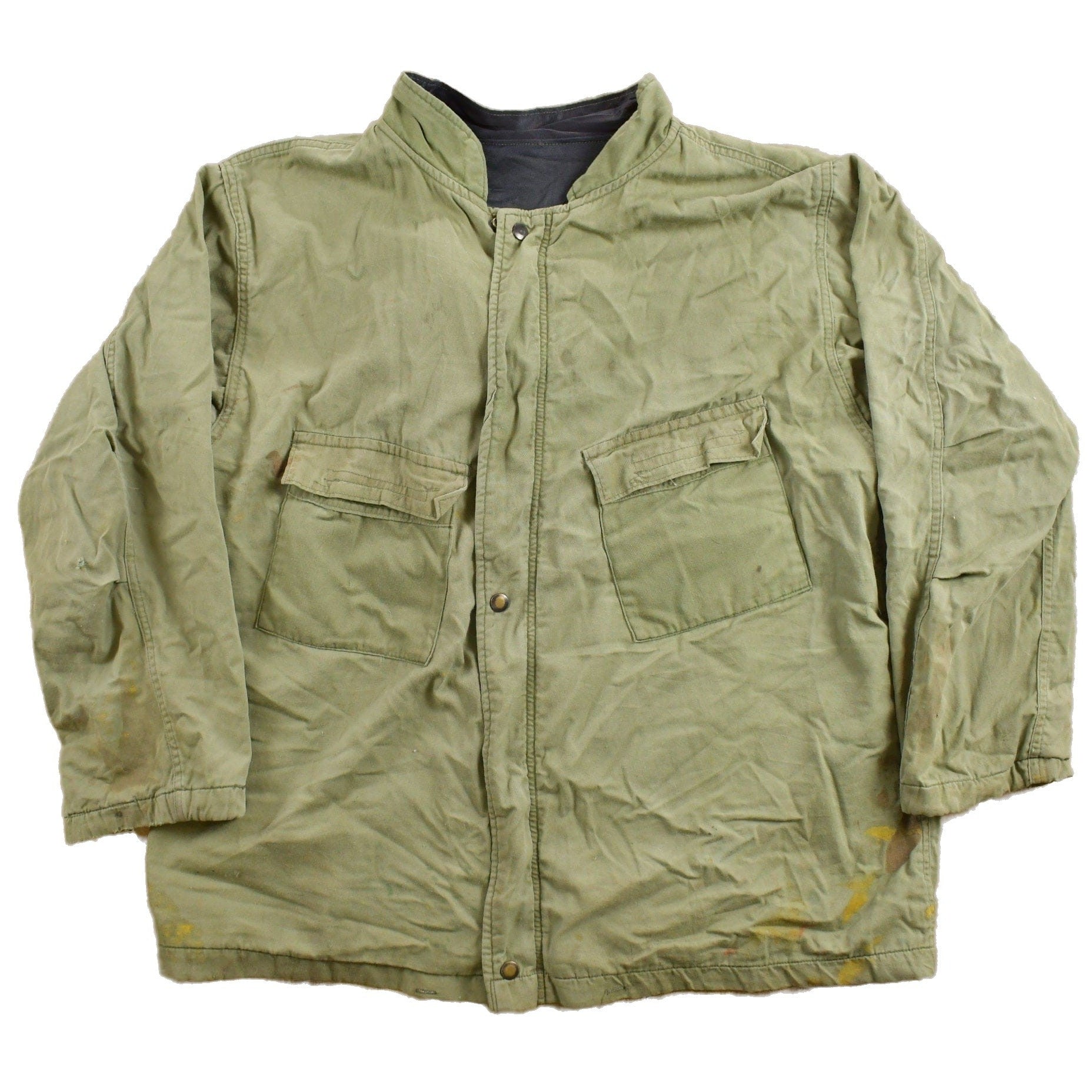 Vintage 1978 Army Military Chemical Protective Jacket Men's Large from propervintagecanada
