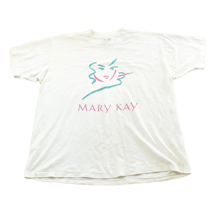 Vintage 1980 Hanes Mary Kay Makeup Promotional T-Shirt Made In USA Mens XL from propervintagecanada
