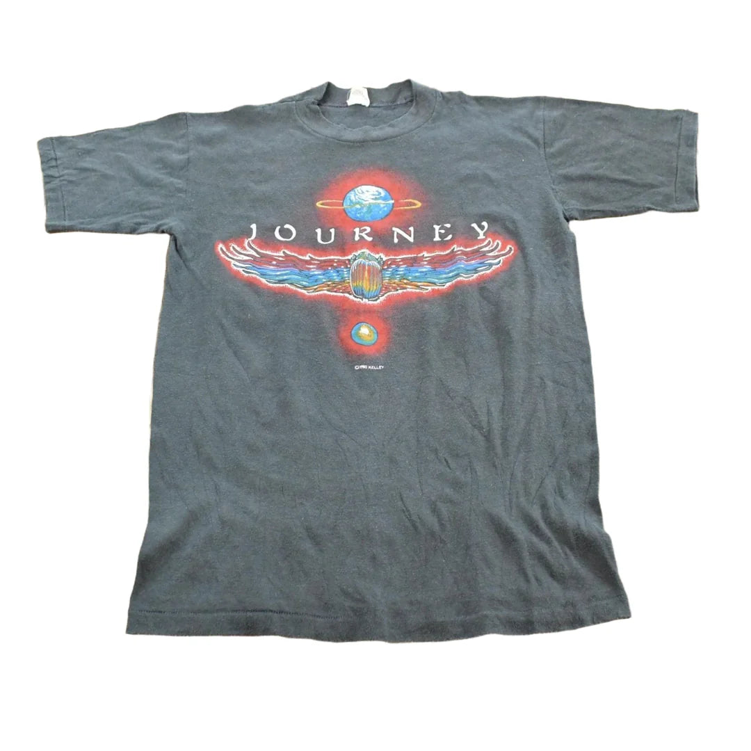 Vintage 1980 Journey Super Jam Concert Band T-shirt Mens S from propervintagecanada