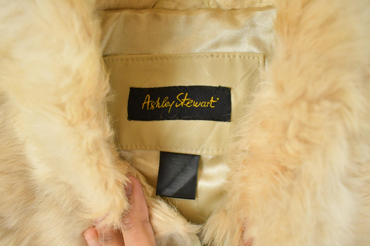 Vintage 1980's Ashley Stewart Faux Fur Jacket Women's Large from propervintagecanada