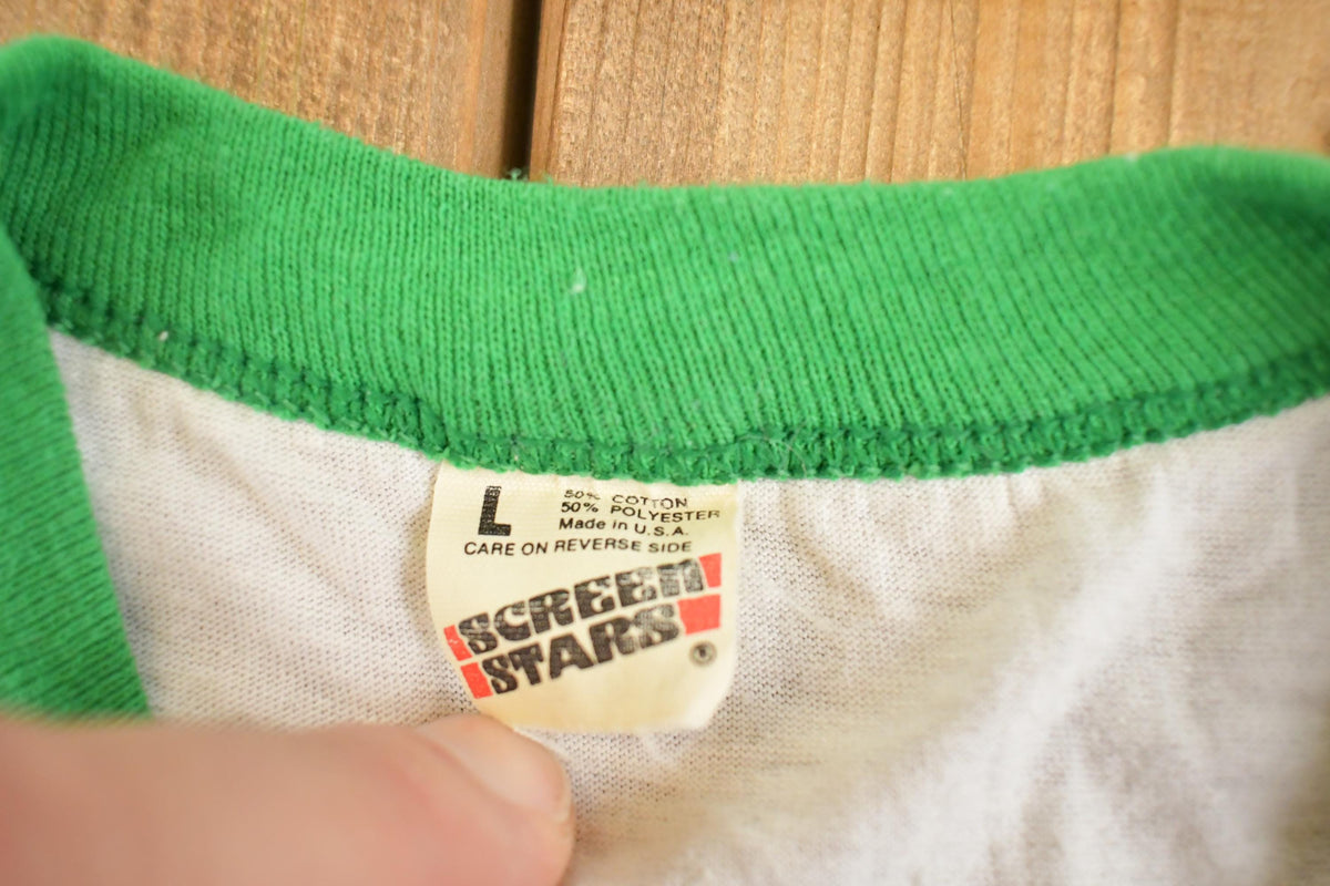 Vintage 1980's Bartles Jaymes Wine Cooler Souvenir Ringer T-Shirt Mens S from propervintagecanada