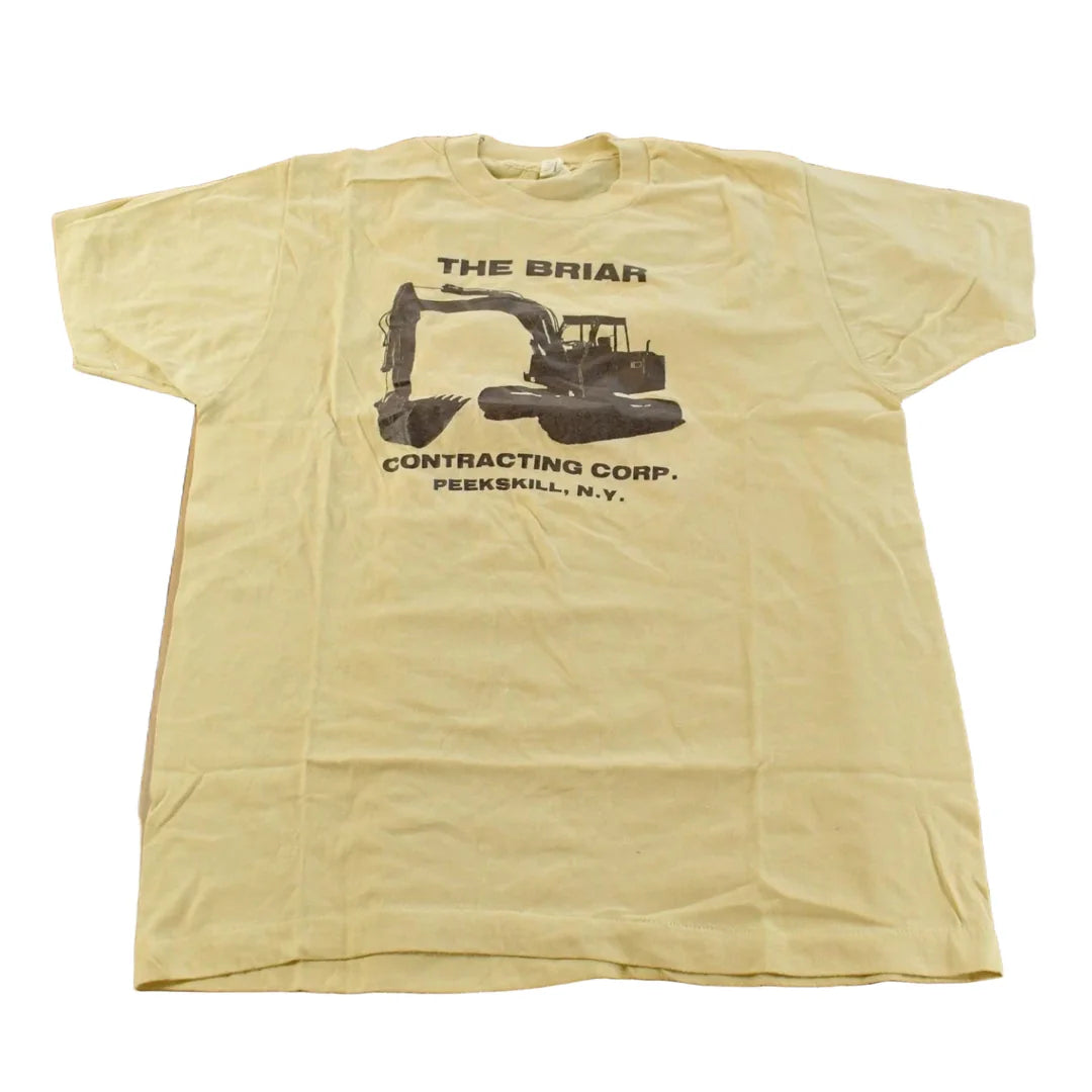 Vintage 1980's Briar Contracting Construction T-Shirt Mens M from propervintagecanada