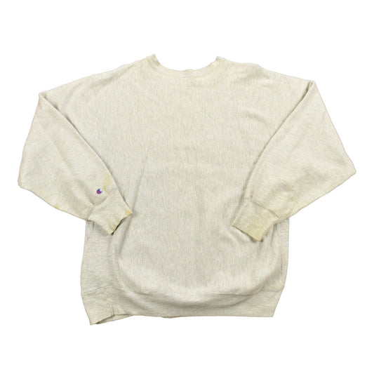 Vintage 1980's Champion Reverse Weave Warm-up Collegiate Crewneck University of Niagara Heavily Distressed Men's 2XL from propervintagecanada