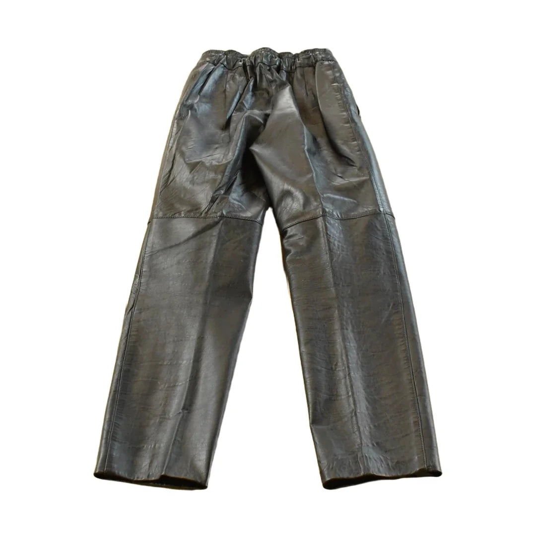 Vintage 1980's Leather Pants Women's 27 x 29 from propervintagecanada