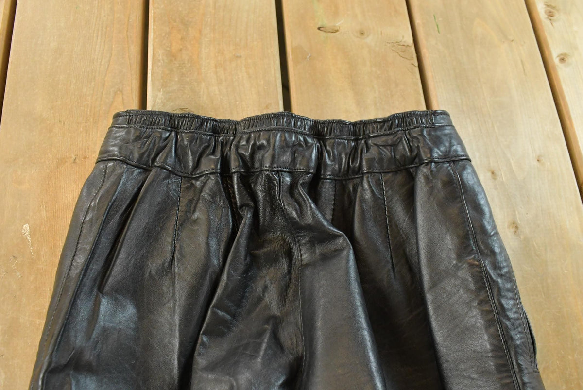Vintage 1980's Leather Pants Women's 27 x 29 from propervintagecanada
