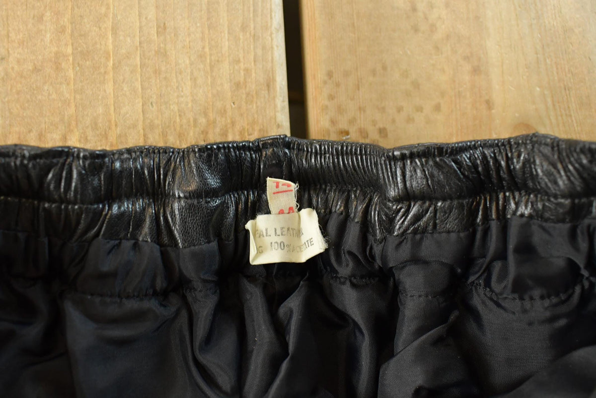 Vintage 1980's Leather Pants Women's 27 x 29 from propervintagecanada