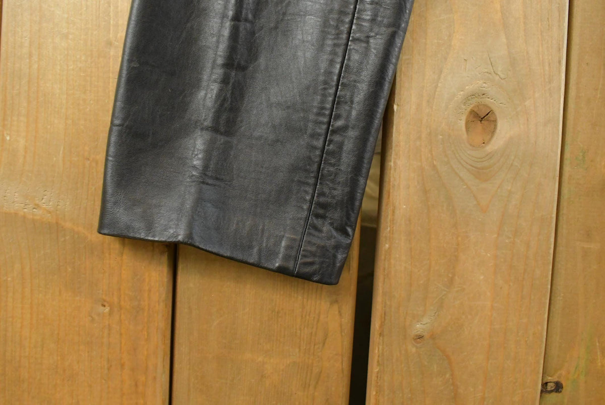 Vintage 1980's Leather Pants Women's 27 x 29 from propervintagecanada