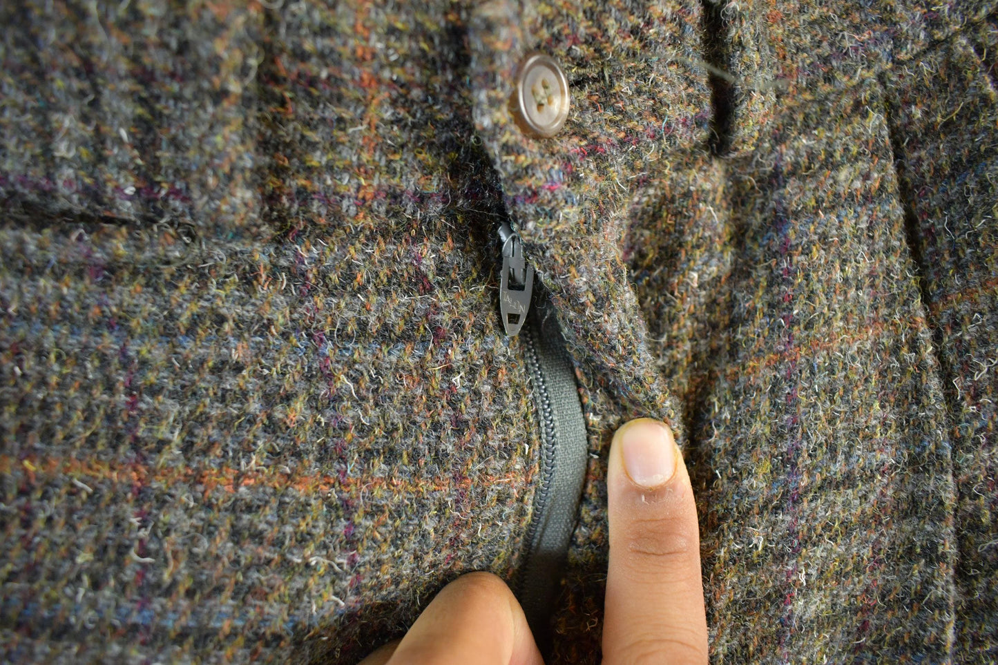 Vintage 1980's Polo Ralph Lauren Plaid Wool Trousers Women's Small 25 x 28 from propervintagecanada