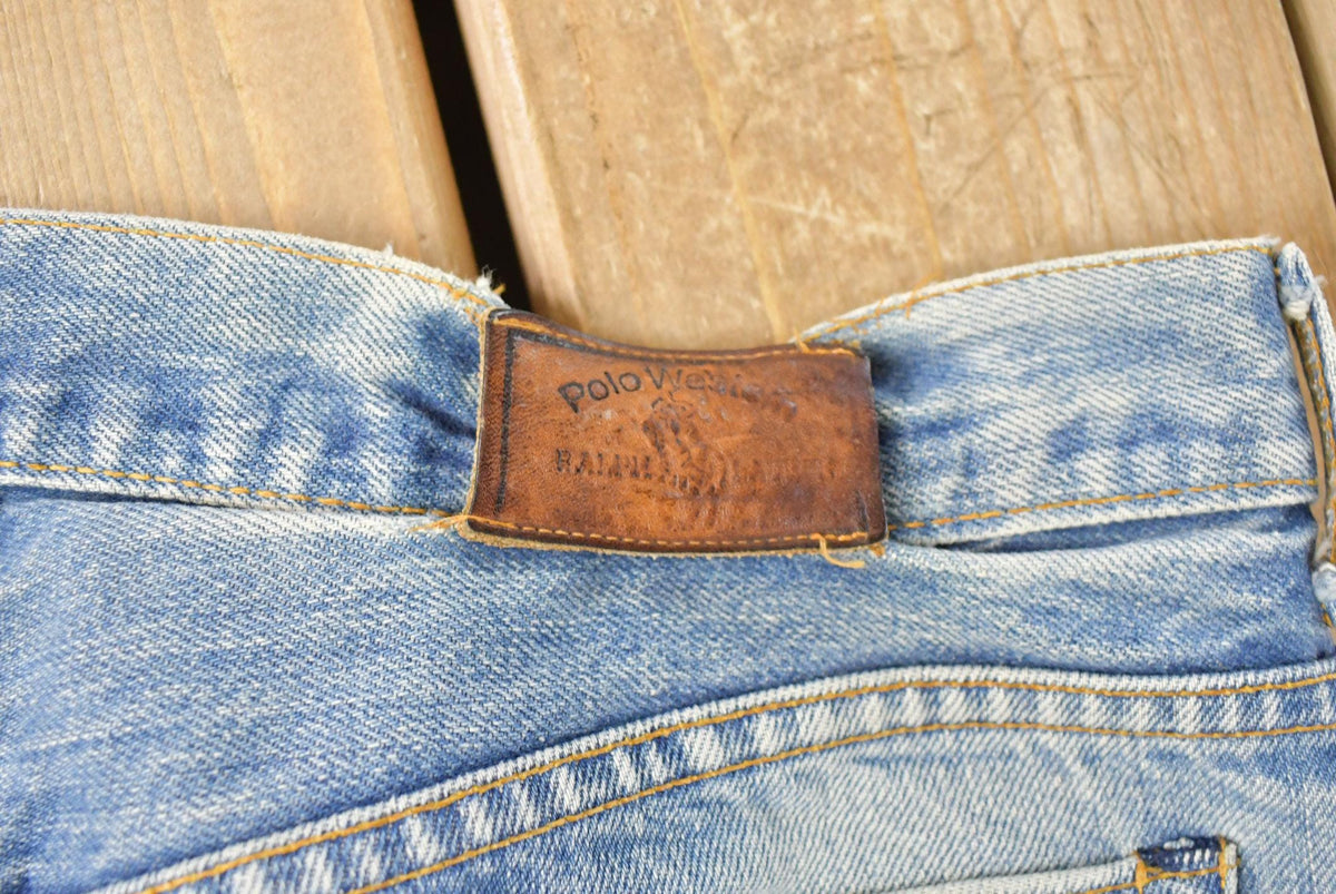 Vintage 1980's Polo Western Ralph Lauren Denim Jeans Men's 33 x 34 from propervintagecanada