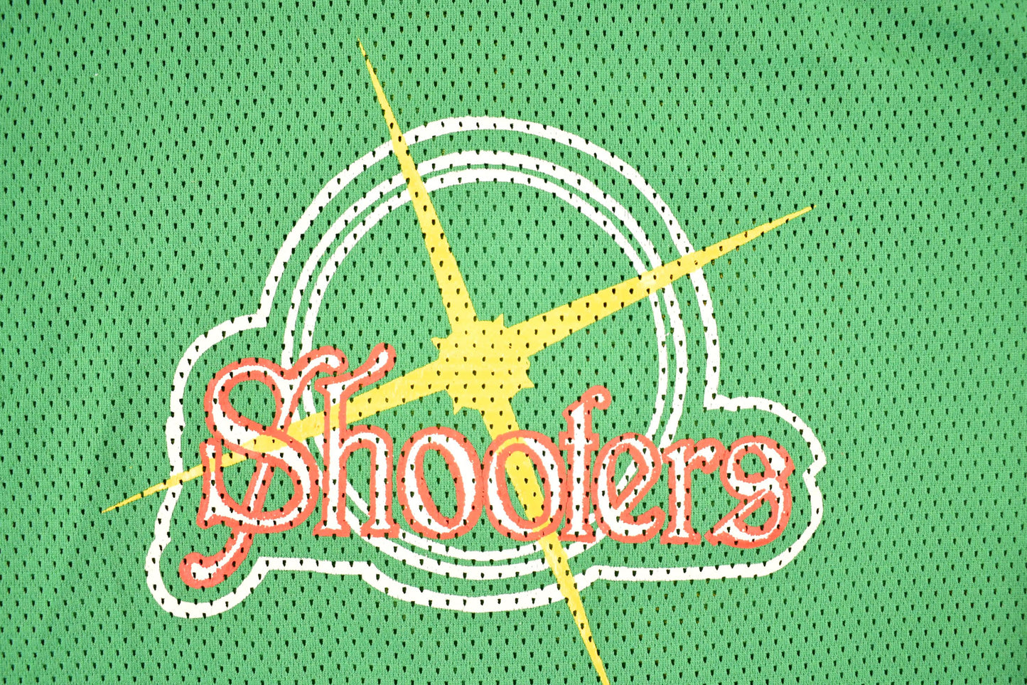 Vintage 1980's Shooters Souvenir Mesh Football Jersey Men's M from propervintagecanada