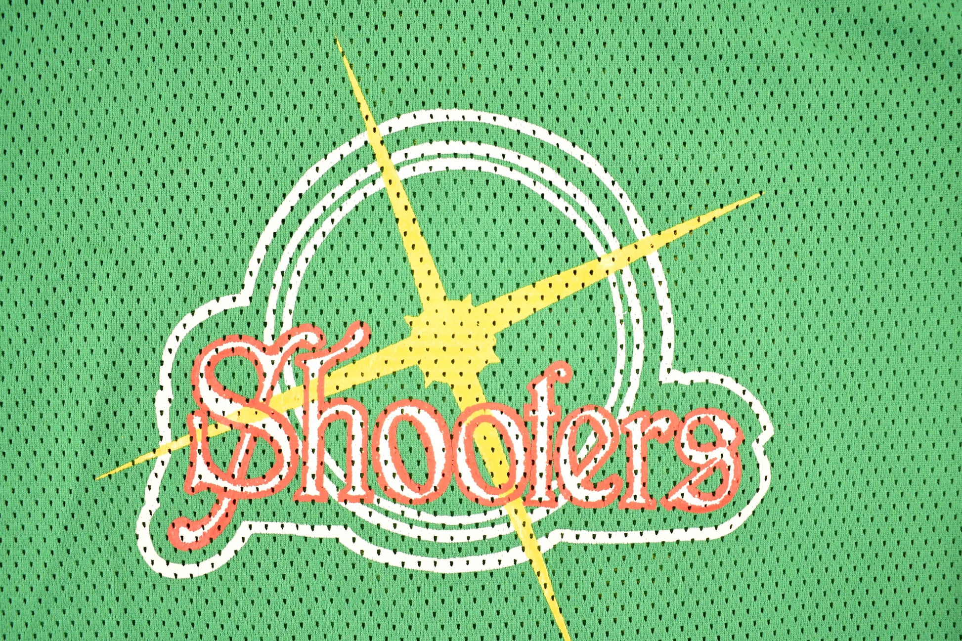Vintage 1980's Shooters Souvenir Mesh Football Jersey Men's M from propervintagecanada