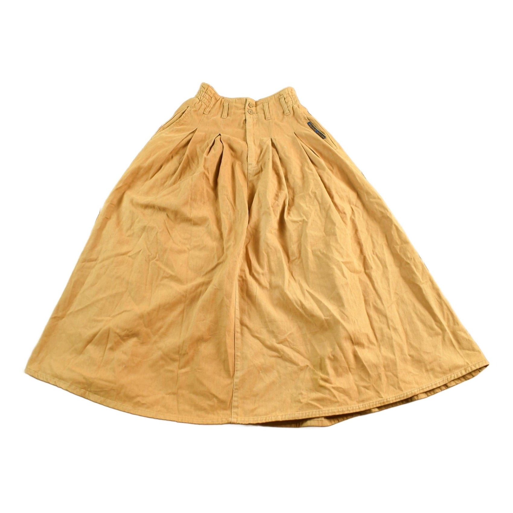 Vintage 1980's Sliver High Waisted Pleated Skirt Women's Medium 27 from propervintagecanada