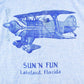 Vintage 1980's Sun N Fun Lakeland Florida Airplane Souvenir T-Shirt Men's M from propervintagecanada