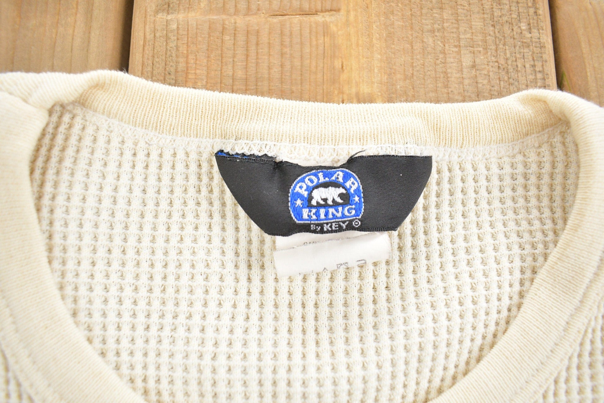 Vintage 1980's Thermal Crewneck Men's Medium from propervintagecanada