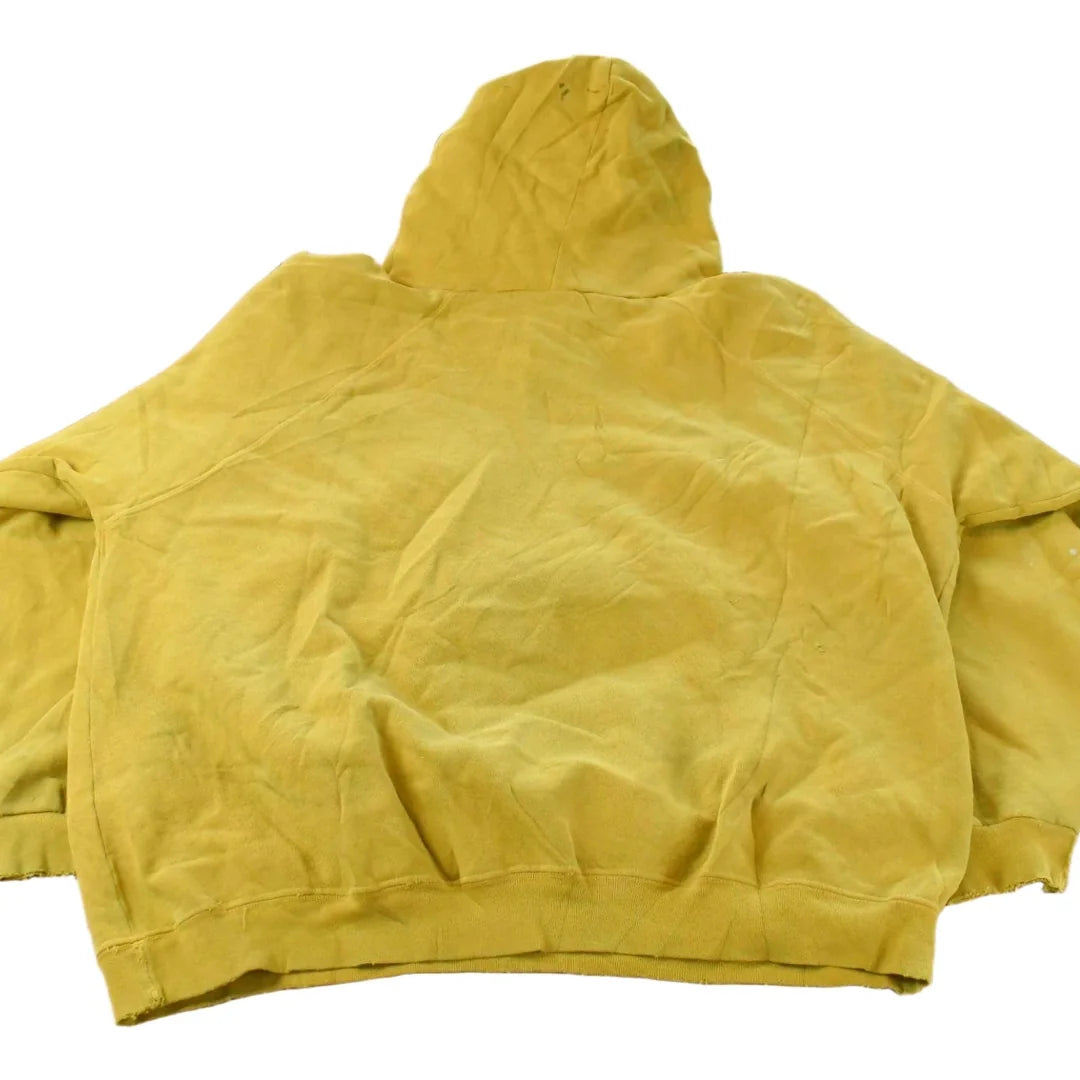 Vintage 1980's Thrashed Blank Hoodie Sweatshirt Men's XL from propervintagecanada