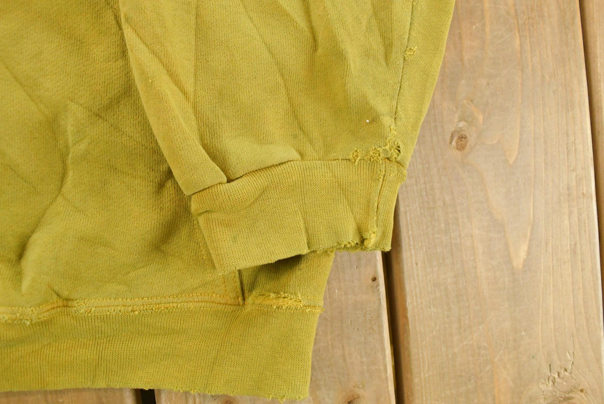 Vintage 1980's Thrashed Blank Hoodie Sweatshirt Men's XL from propervintagecanada