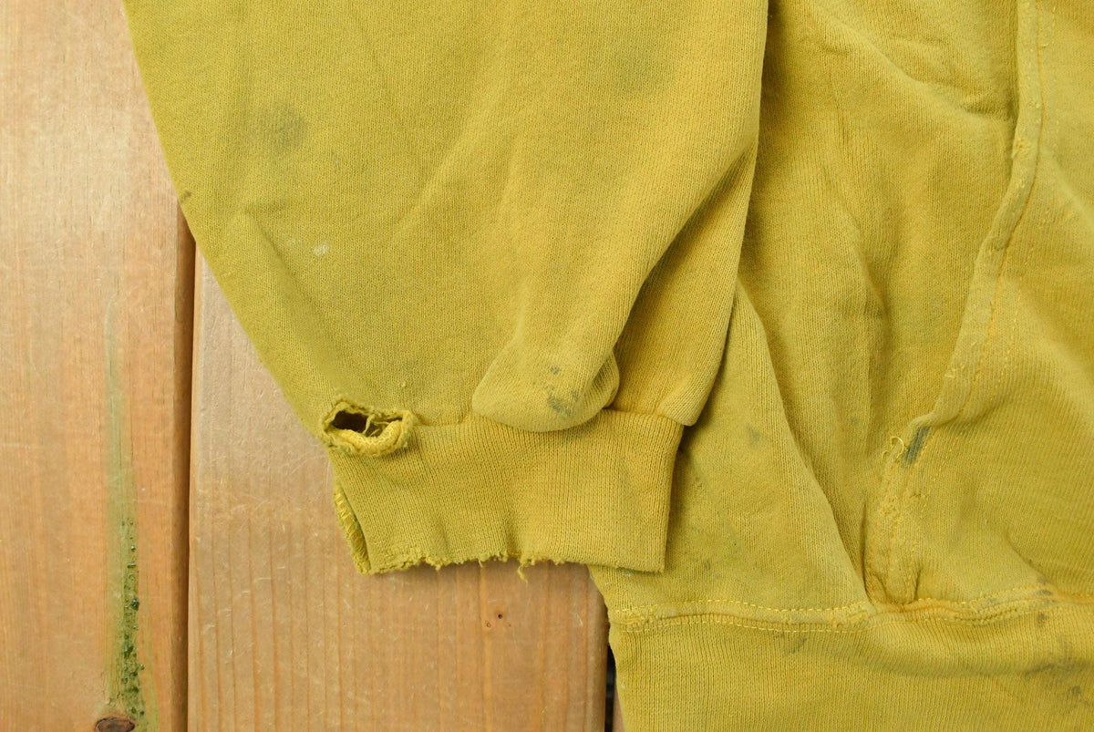 Vintage 1980's Thrashed Blank Hoodie Sweatshirt Men's XL from propervintagecanada