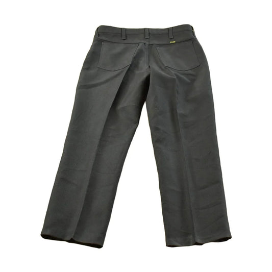Vintage 1980's Wrangler Black Polyester Trouser Pants Men's 32 x 25 from propervintagecanada