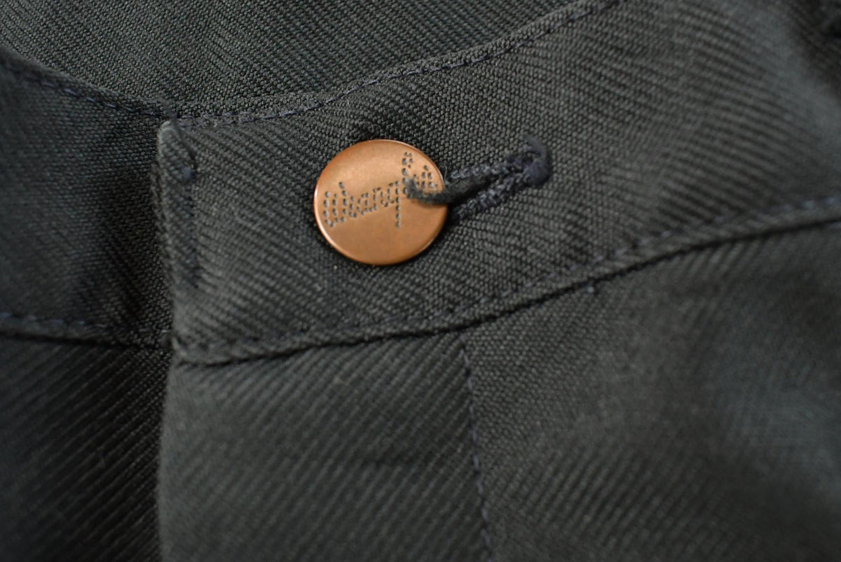 Vintage 1980's Wrangler Black Polyester Trouser Pants Men's 32 x 25 from propervintagecanada