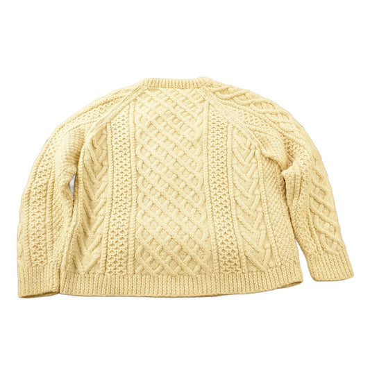 Vintage 1980s 100% Wool Cable Knit Crewneck Sweater from propervintagecanada