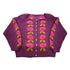 Vintage 1980s 100% Wool Knit Flowers Sweater Men&