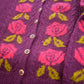 Vintage 1980s 100% Wool Knit Flowers Sweater Men's Small from propervintagecanada