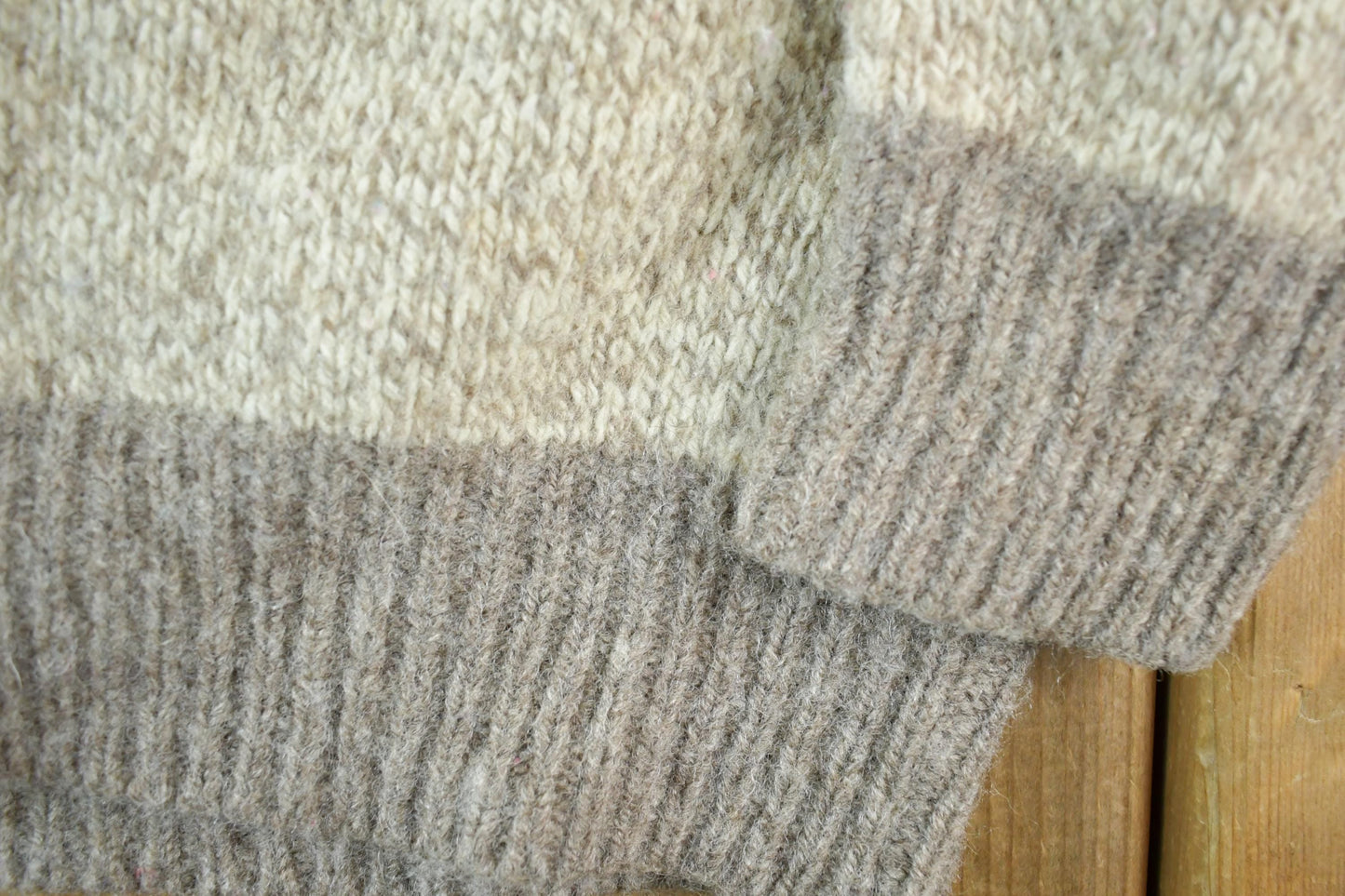 Vintage 1980s 100% Wool Knit Sweater Men's Small from propervintagecanada