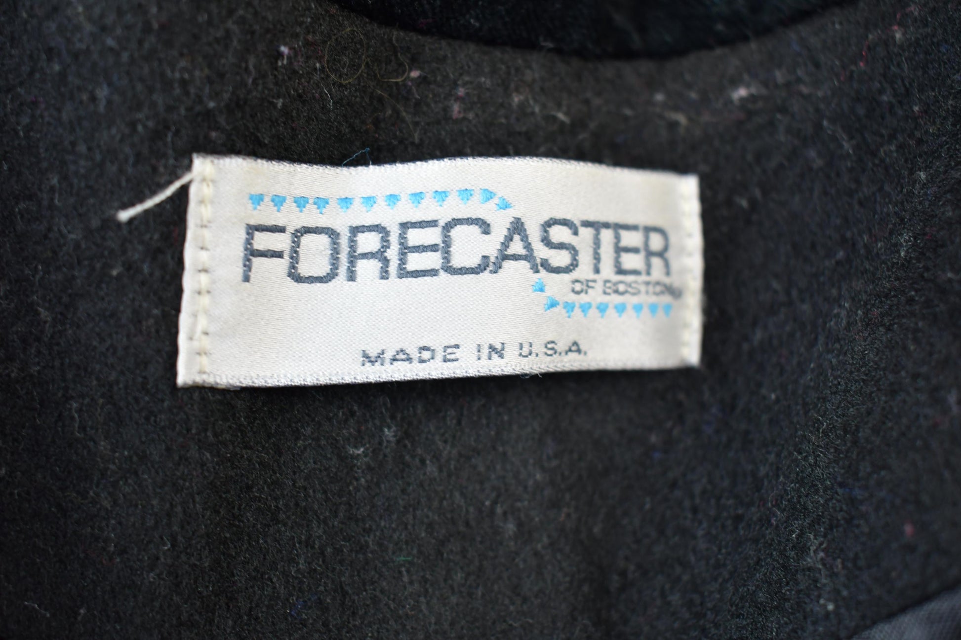 Vintage 1980s 100% Wool Long Trench Coat Made In USA from propervintagecanada