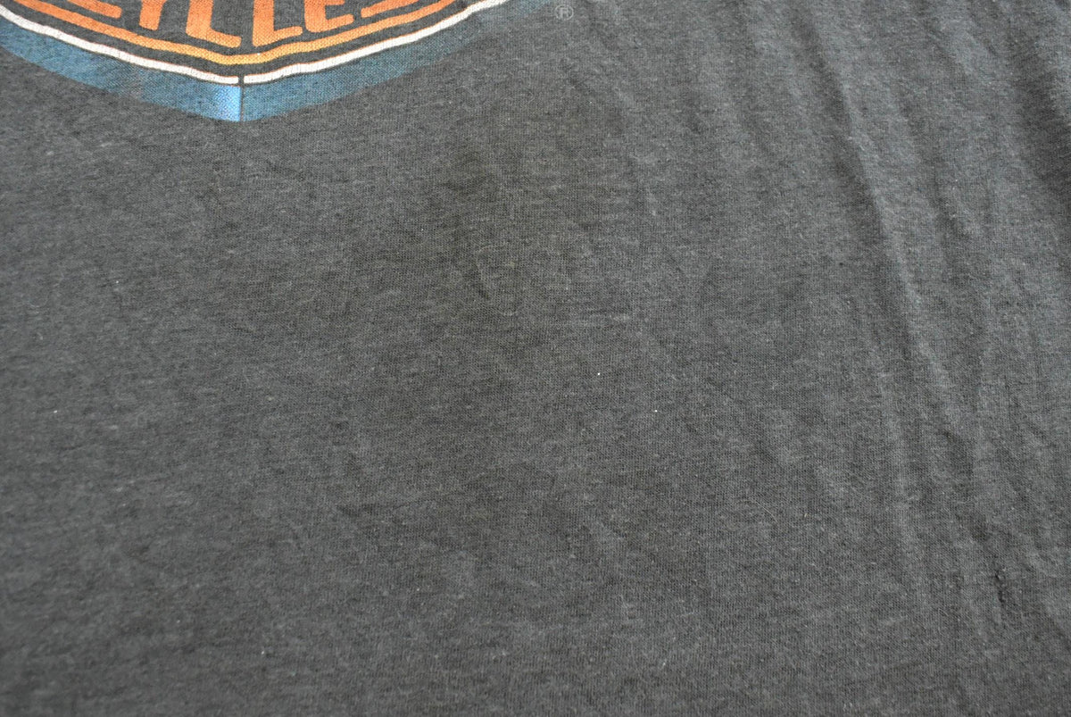 Vintage 1980s 3D Emblem Harley-Davidson Bald Eagle Biker Tank Top Mens XL from propervintagecanada