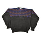 Vintage 1980s Abstract Pattern Meister Knitted Crewneck Sweater Men's Large from propervintagecanada
