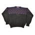 Vintage 1980s Abstract Pattern Meister Knitted Crewneck Sweater Men&