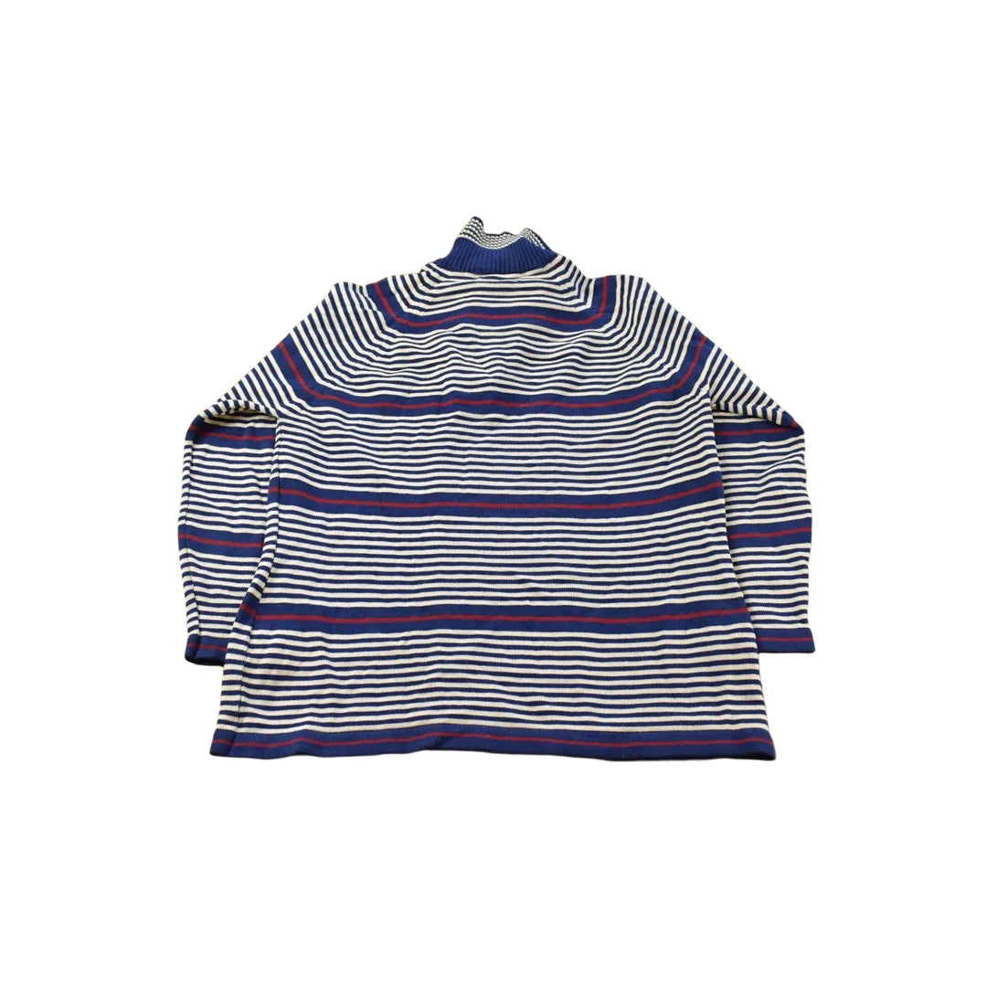 Vintage 1980s Acrylic Quarter Zip Knit Turtle Neck Sweater Women's S from propervintagecanada