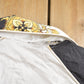 Vintage 1980s Active Frontier Abstract Golden Floral Pattern Windbreaker Jacket All Over Print Men's Medium from propervintagecanada