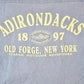 Vintage 1980s Adirondacks Old Forge New York Souvenir T-Shirt Mens L from propervintagecanada