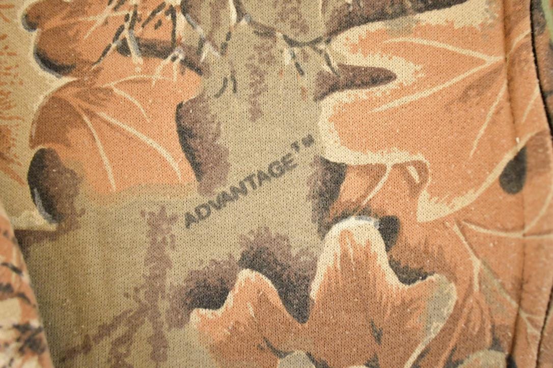 Vintage 1980s Advantage Realtree Camo Full Zip Hoodie Sweatshirt Mens L from propervintagecanada