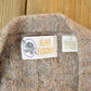 Vintage 1980s Alan Flusser 100% Wool Plaid Knit Perfect Mild Distress Cardigan Sweater Made In USA from propervintagecanada