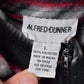 Vintage 1980s Alfred Dunner All Over Print Full Zip Fleece Sweater Men's Large from propervintagecanada
