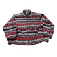 Vintage 1980s Alfred Dunner All Over Print Full Zip Fleece Sweater Men's Large from propervintagecanada