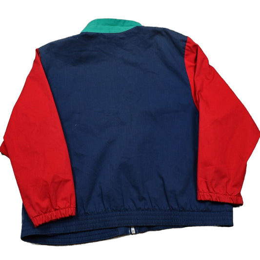 Vintage 1980s Alfred Dunner Color Block Full Zip Windbreaker Women's XL from propervintagecanada