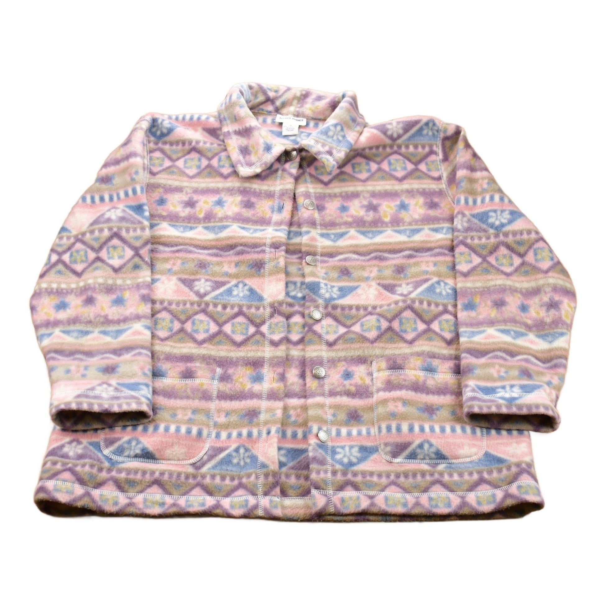 Vintage 1980s Alfred Dunner Fleece Sweater Men's Large from propervintagecanada