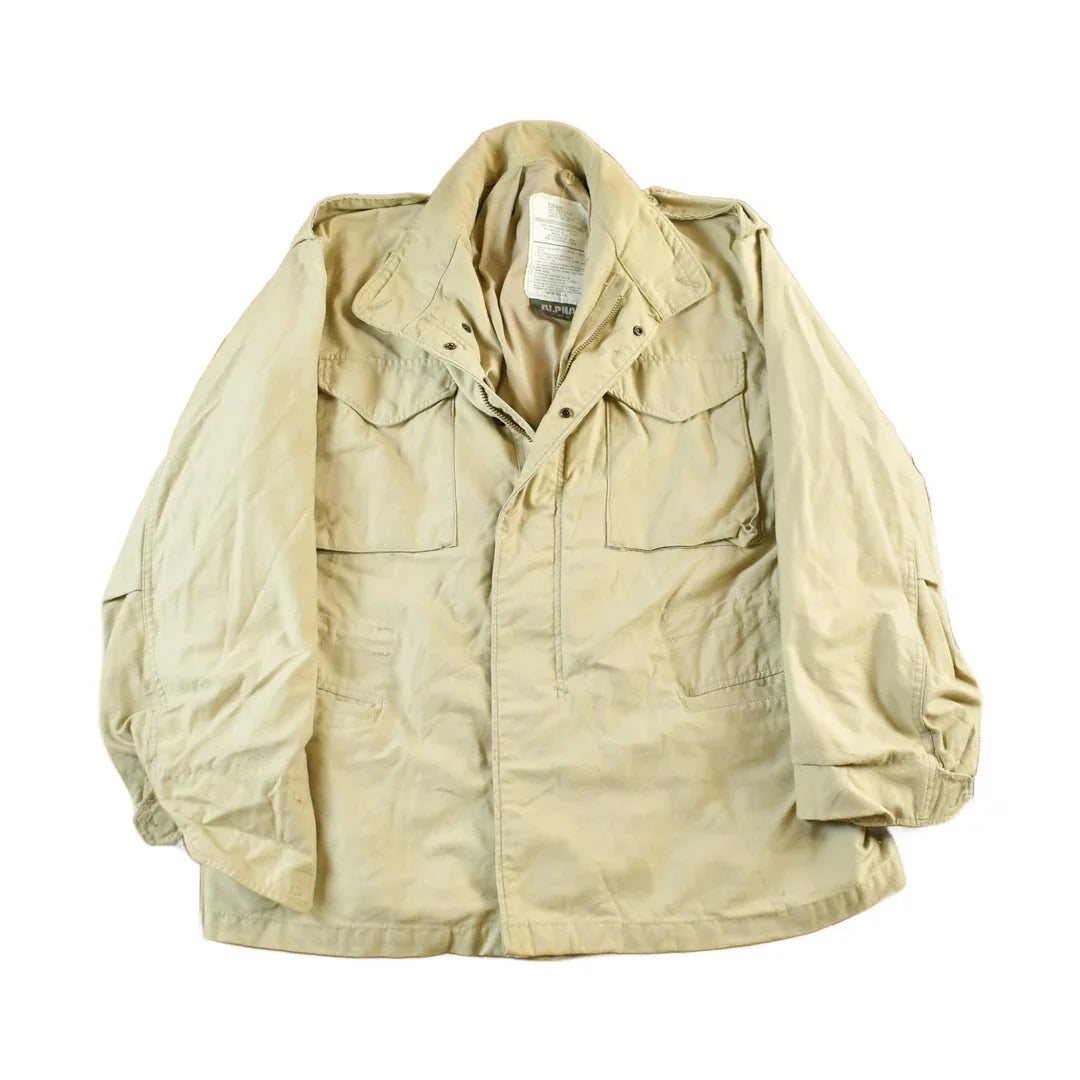 Vintage 1980s Alpha Industries Military Army Cold Weather Field Jacket from propervintagecanada
